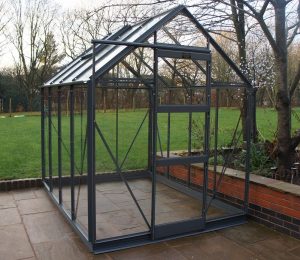 Elite High Eave Greenhouse in Graphite