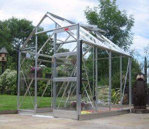 Elite High Eave Greenhouse in Silver