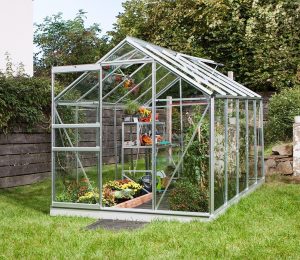 VitaVia Venus Greenhouse 10x6 Silver Toughened